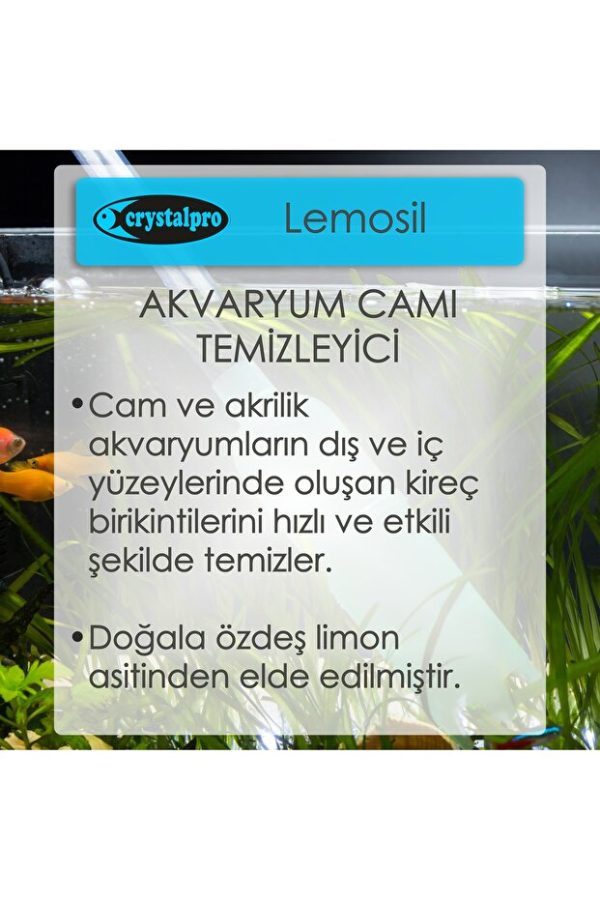 Crystalpro Lemosil Kireç Çözücü Akvaryum Cam Temizleme Spreyi 125 ml