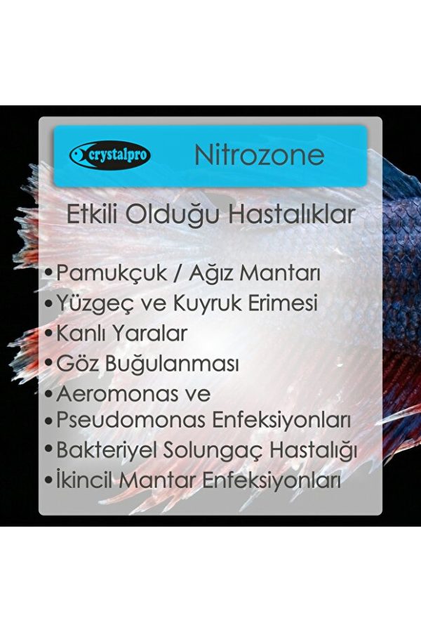 Crystalpro Nitrozone Akvaryum Mantar Ve Bakteri Hastalığı Tedavisi 125 ml