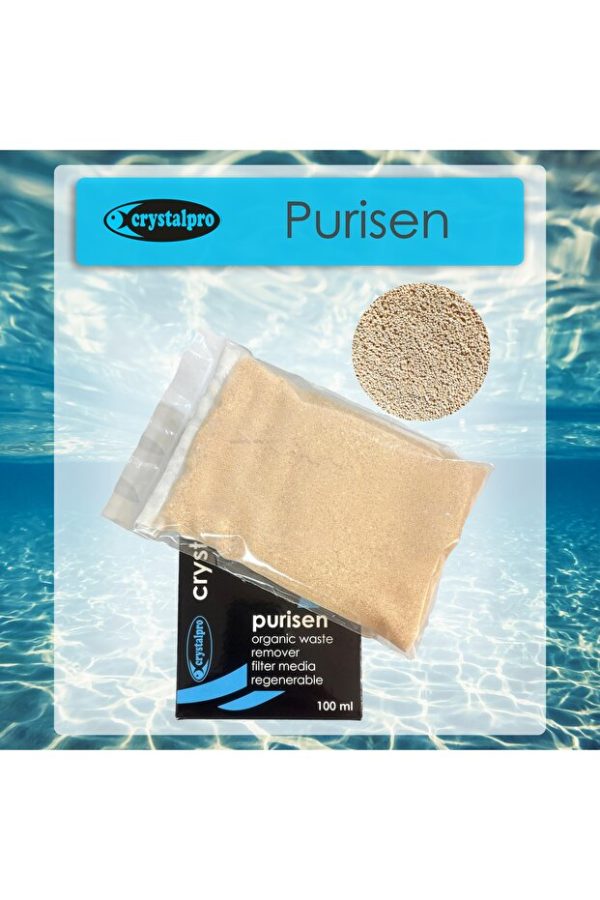 Crystalpro Purisen Organik Atık Temizleyici Akvaryum Filtre Resini Yenilenebilir 100 ml
