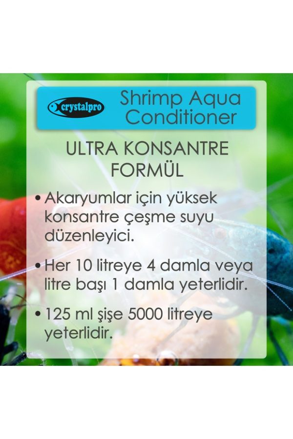 Crystalpro Shrimp Aqua Conditioner Karides Tankları İçin Su Düzenleyici  125 ml