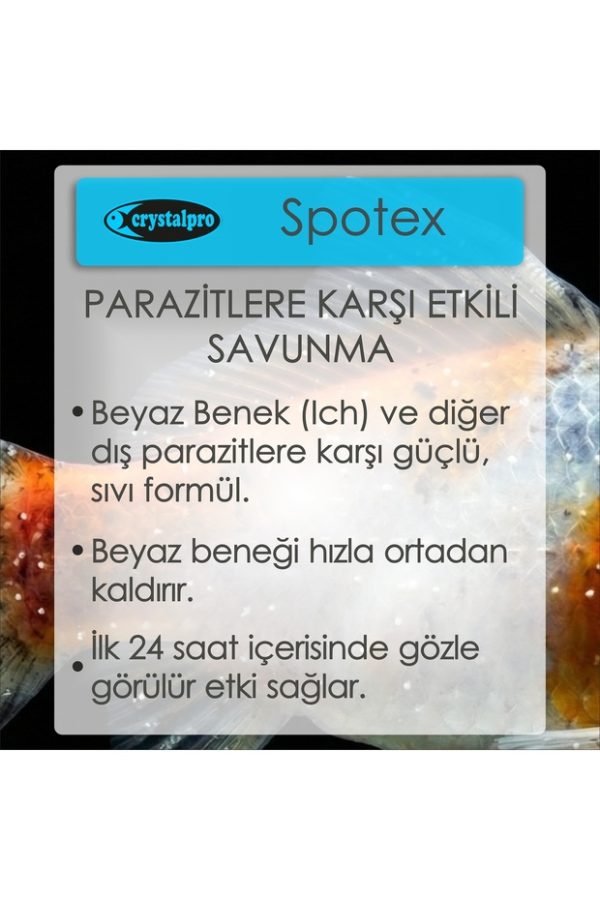 Crystalpro Spotex  Akvaryum Beyaz Benek Ve Parazit Tedavisi 125 ml