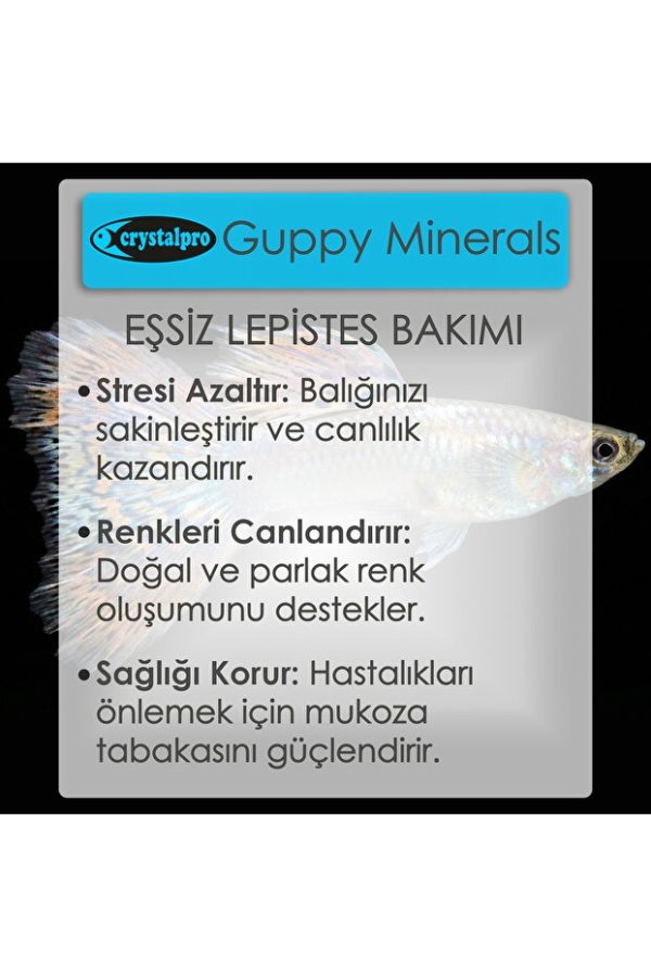 Crystalpro Guppy Minerals Lepistes Su Düzenleyici Mineral 125ml