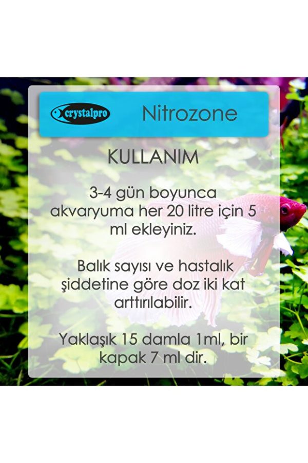 Crystalpro Nitrozone Akvaryum Mantar Ve Bakteri Hastalığı Tedavisi 125 ml
