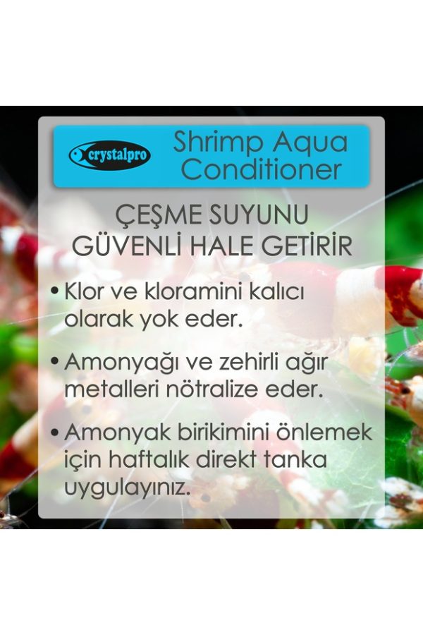 Crystalpro Shrimp Aqua Conditioner Karides Tankları İçin Su Düzenleyici  125 ml