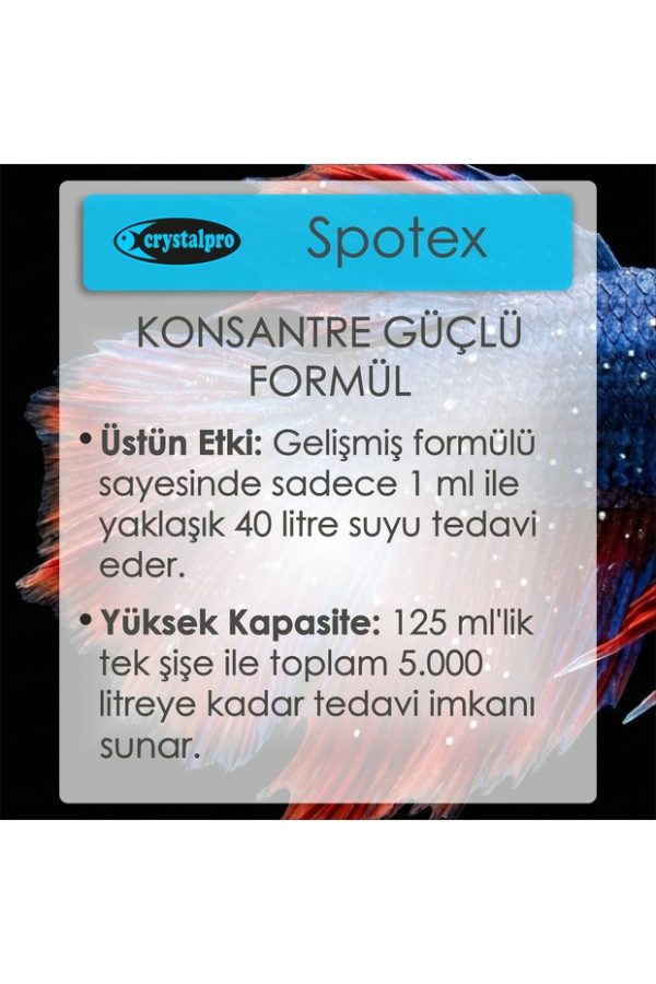 Crystalpro Spotex  Akvaryum Beyaz Benek Ve Parazit Tedavisi 125 ml