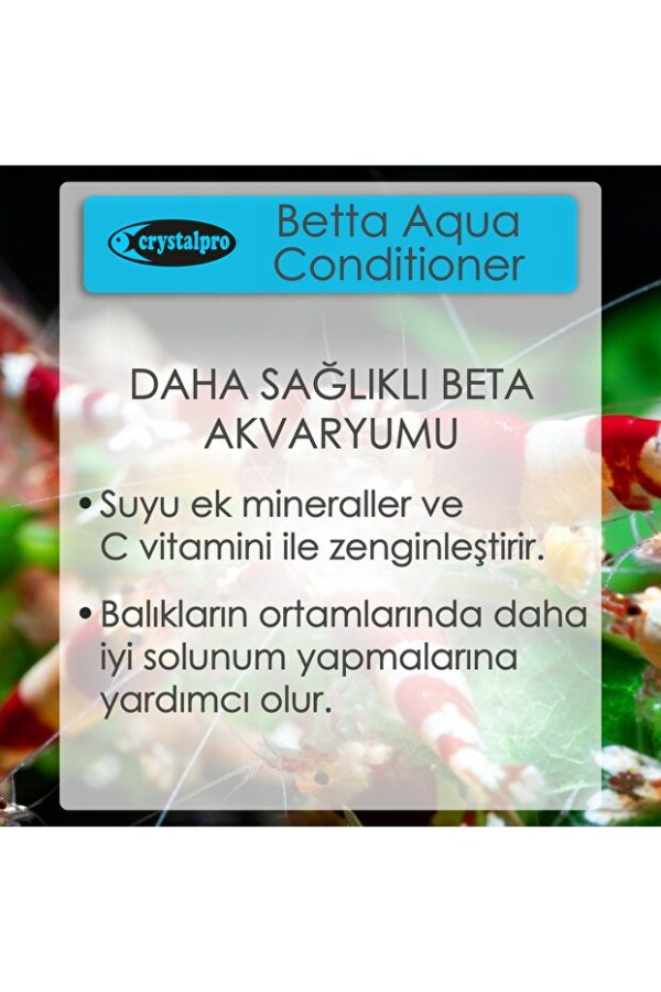 Crystalpro Betta Aqua Conditioner Beta Balıkları İçin Su Düzenleyici 125 ml