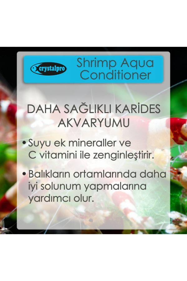 Crystalpro Shrimp Aqua Conditioner Karides Tankları İçin Su Düzenleyici  125 ml
