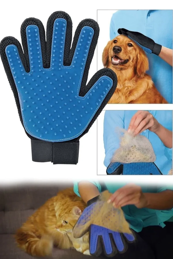 Kedi Köpek Tüy Toplama Tarama ve Yıkama Eldiveni