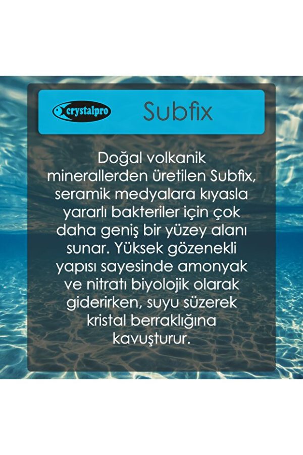 Crystalpro Subfix Akvaryum Biyolojik Filtrasyon Medyası Yüksek Kapasite Bakteri Yuvası  500 ml