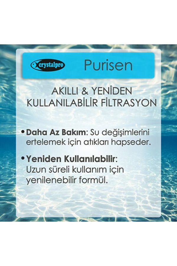 Crystalpro Purisen Organik Atık Temizleyici Akvaryum Filtre Resini Yenilenebilir 500 ml
