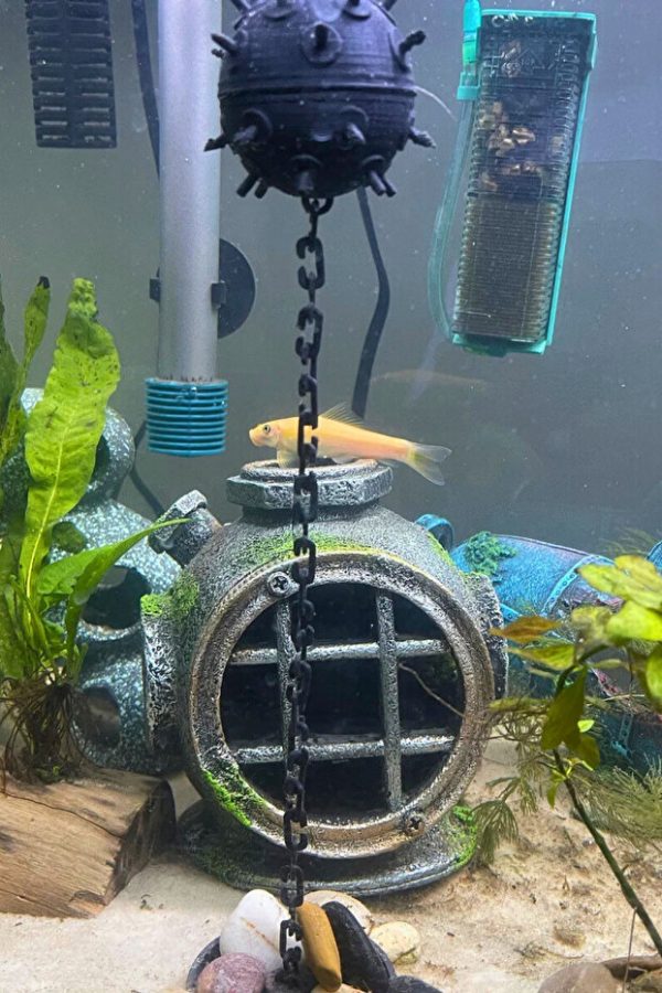 Dekoratif Yüzen Mayın Akvaryum Dekoru