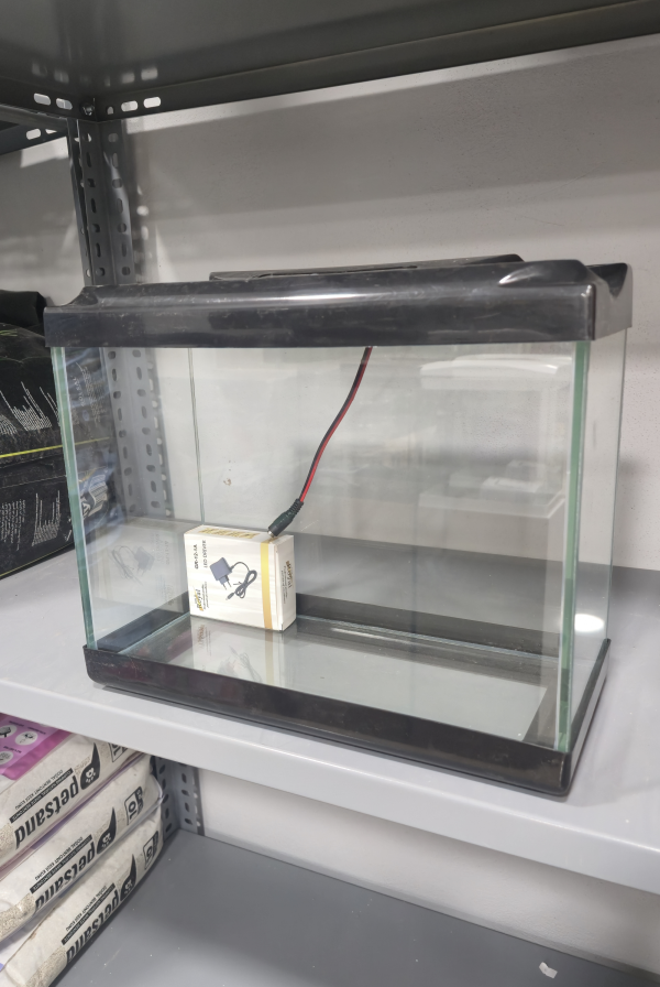 30 cm Siyah Renkli Led Işıklı Akvaryum 30x14x22