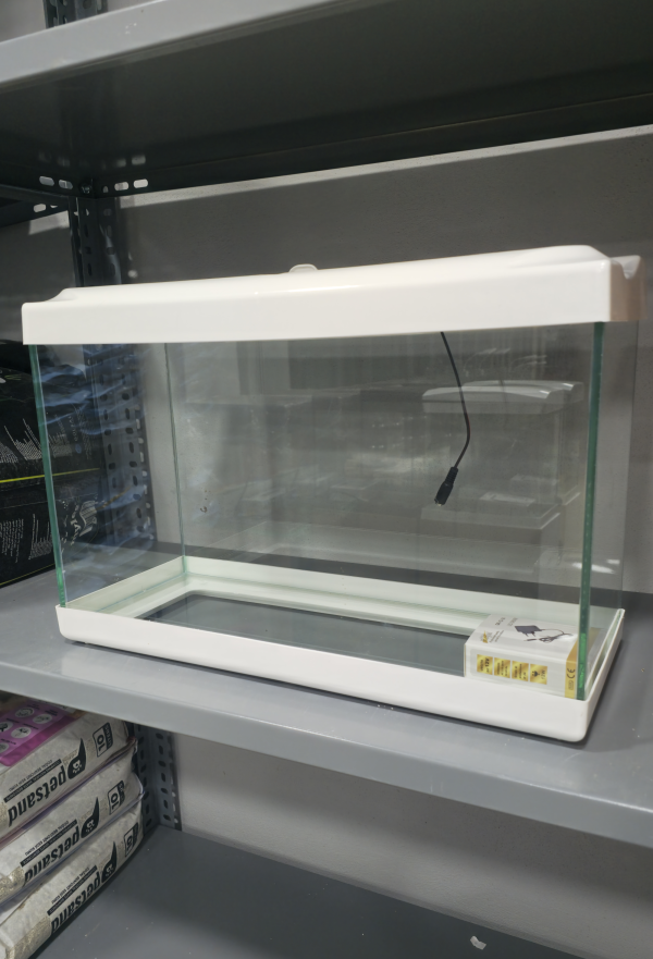 50 cm Beyaz Renkli Led Işıklı Akvaryum 50x20x33