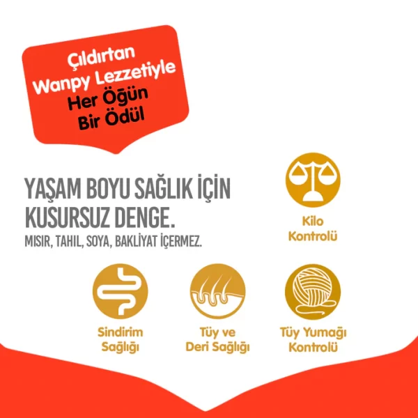 Wanpy Tahılsız Ton Balıklı Yetişkin Kedi Maması 1,5 kg