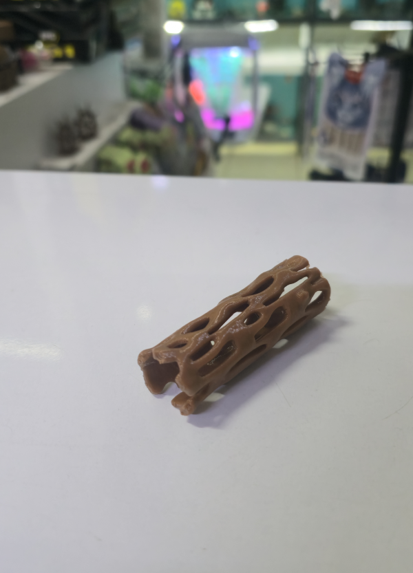 Balık ve Karides Saklanma Alanı Delikli Kütük Akvaryum Dekoru 2x7x3 cm