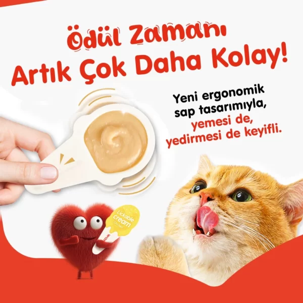 Wanpy Tavuklu Kaşık Krema Kedi Ödül Maması 10x16 gr