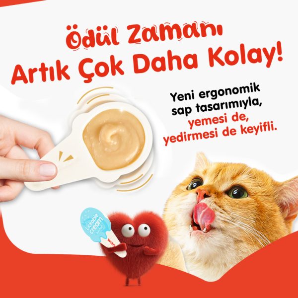 Wanpy Somonlu Kaşık Krema Kedi Ödül Maması 10x16 gr