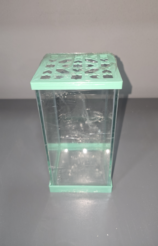 Dikey Beta Akvaryumu Karışık Renkli 10x10x20 cm