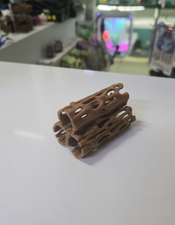 Balık ve Karides Saklanma Alanı Delikli Kütük Akvaryum Dekoru Üçlü 8x5x4 cm